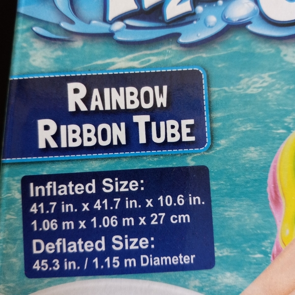 Bestway H20 inflatable Go Swim Ring/ Tube Rainbow Large - Picture 4 of 4